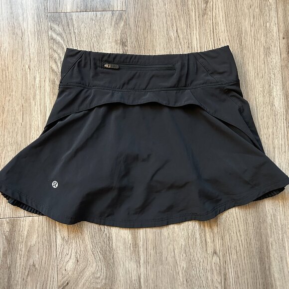 Lululemon Play Off The Pleats Skirt Tennis Pickleball Golf in Black Size 2 - Picture 4 of 9